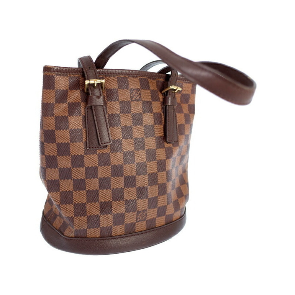 Louis Vuitton Marais Bag Brown Damier Bucket Ebene